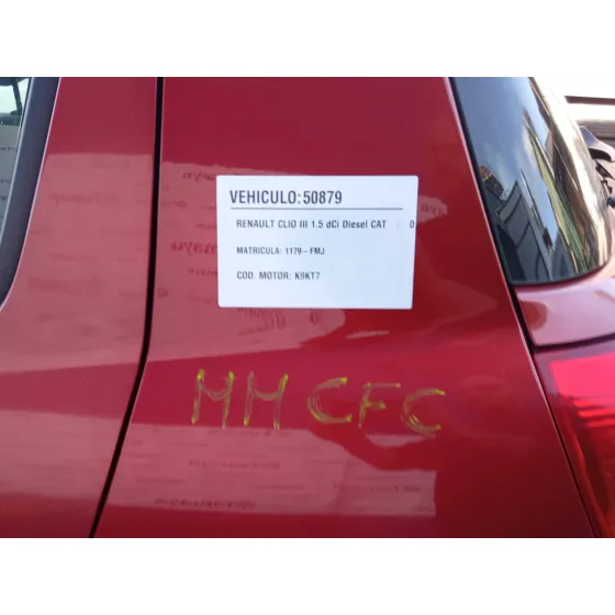 RENAULT CLIO III '2007 1.5 DCI DIESEL CAT ROJO