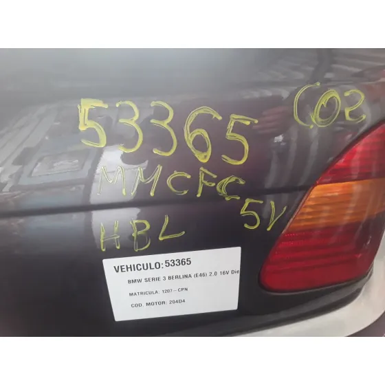 BMW SERIE 3 BERLINA (E46) '2003 2.0 16V DIESEL CAT MORADO