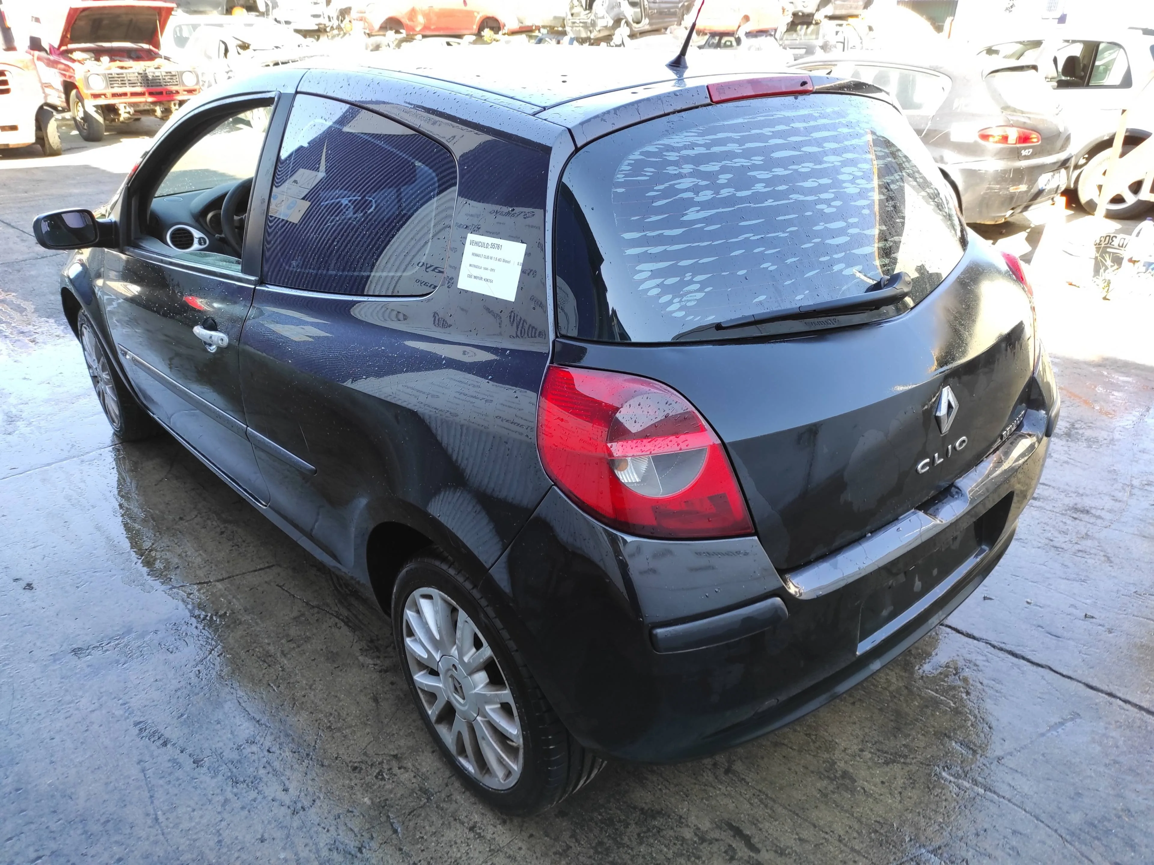 RENAULT CLIO III '2006 1.5 DCI DIESEL NEGRO