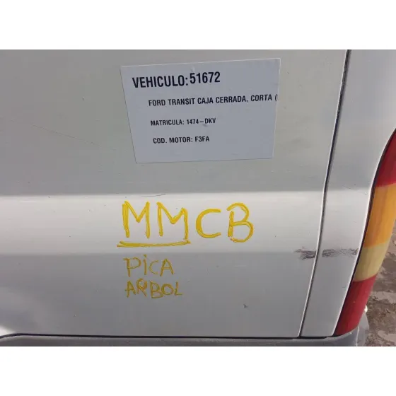 FORD TRANSIT CAJA CERRADA, CORTA (FY) (2000 =>) '2005 2.0 TDE CAT BLANCO