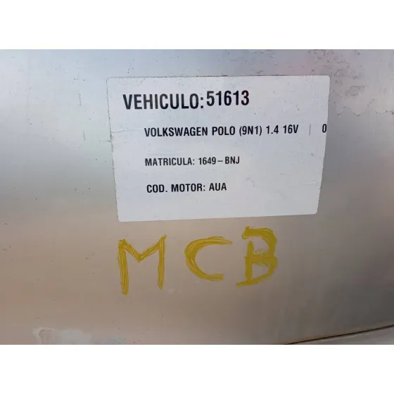 VOLKSWAGEN POLO (9N1) '2001 1.4 16V PLATA