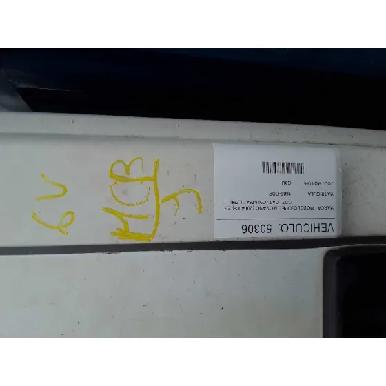 OPEL MOVANO (2004 =>) '2004 2.5 CDTI CAT (G9U-754 / LZM) BLANCO
