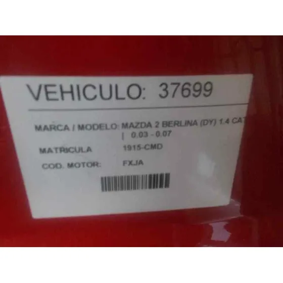 MAZDA 2 BERLINA (DY) '2003 1.4 CAT ROJO
