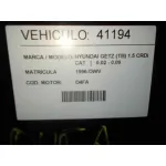 HYUNDAI GETZ (TB) HYUNDAI GETZ (TB) '2006 1.5 CRDI CAT NEGRO 2002