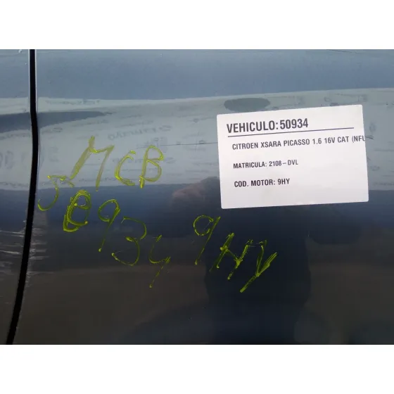 CITROEN XSARA PICASSO '2006 1.6 HDI CAT (9HY / DV6TED4) GRIS OSCURO