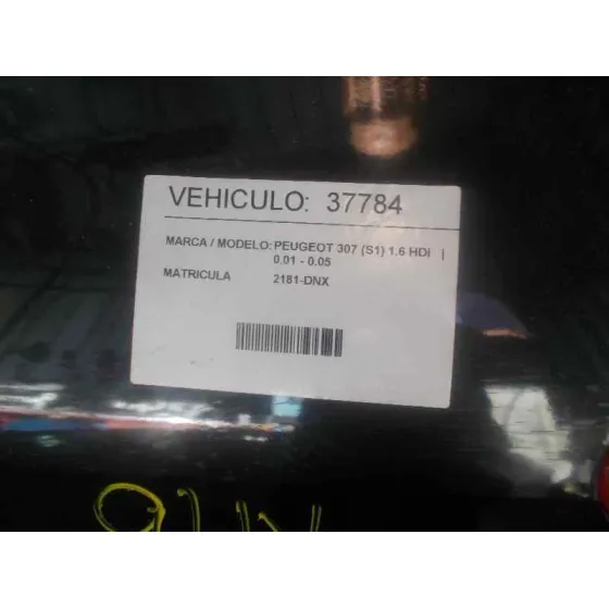 PEUGEOT 307 (S1) '2005 1.6 HDI NEGRO