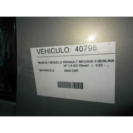 RENAULT MEGANE II BERLINA 3P '2003 1.9 DCI DIESEL GRIS