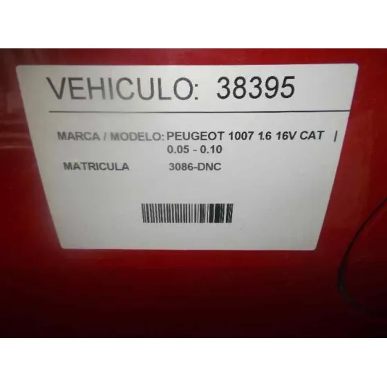 PEUGEOT 1007 '2005 1.6 16V CAT ROJO