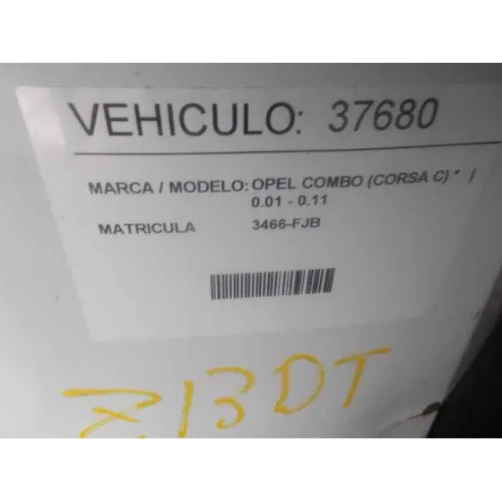 OPEL COMBO (CORSA C) '2006 1.3 16V CDTI CAT (Z 13 DT / LN9) BLANCO