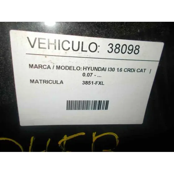HYUNDAI I30 '2007 1.6 CRDI CAT NEGRO