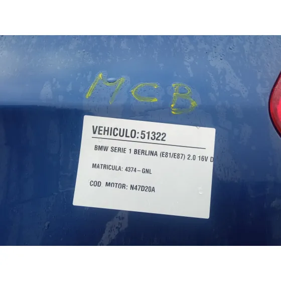 BMW SERIE 1 BERLINA (E81/E87) '2009 2.0 16V DIESEL CAT AZUL