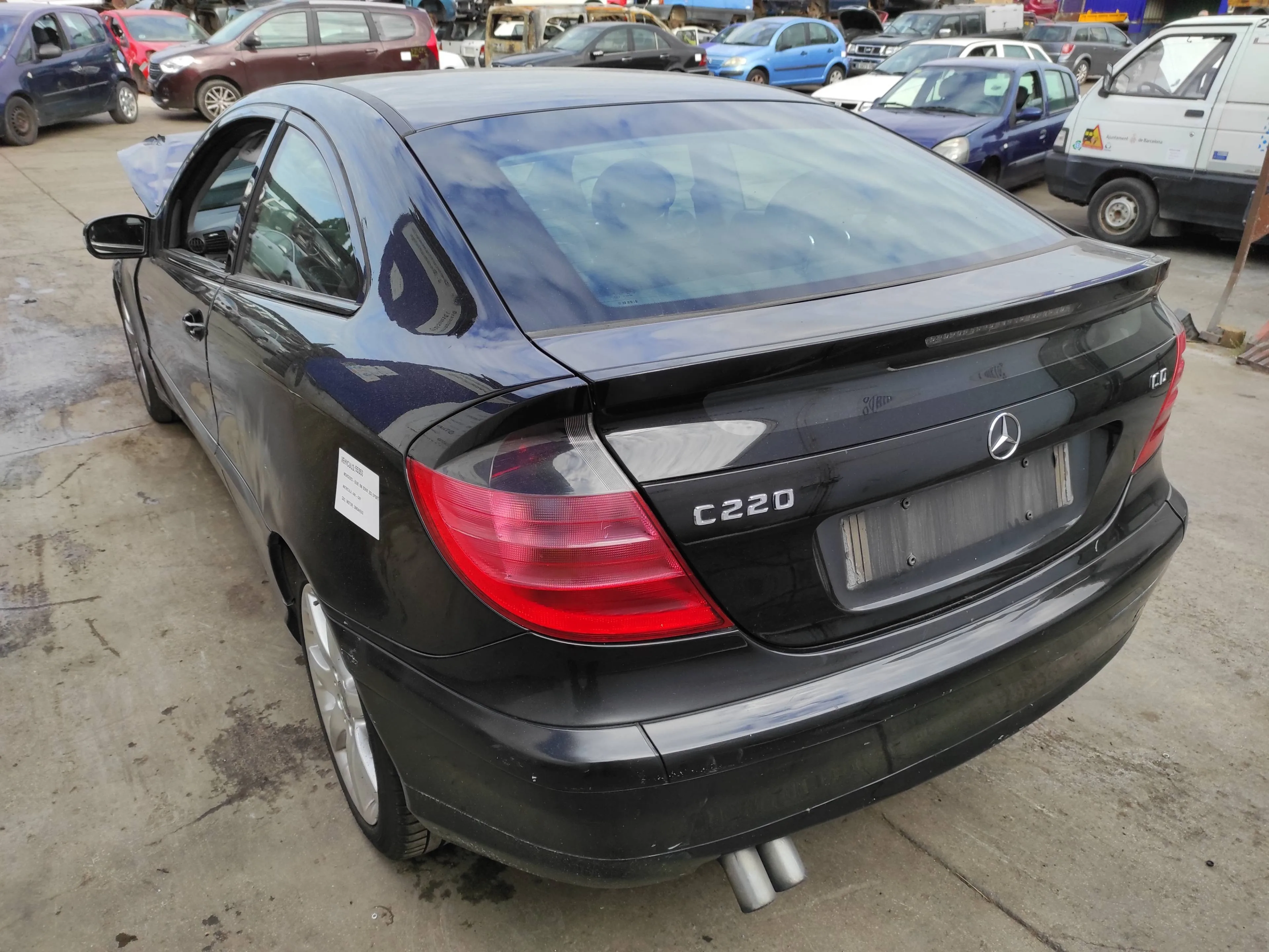 MERCEDES-BENZ CLASE C (W203) SPORTCOUPE MERCEDES CLASE C (W203) SPORTCOUPE '2004 C 220 CDI (LA) (203.708) NEGRO 2003