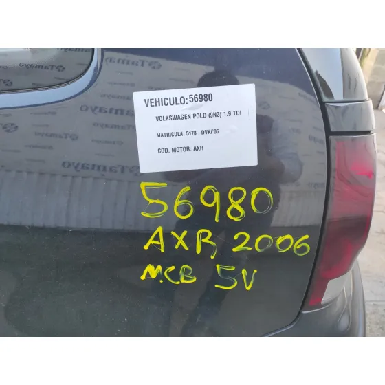 VOLKSWAGEN POLO (9N3) '2006 1.9 TDI NEGRO