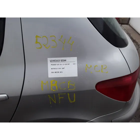 PEUGEOT 307 (S1) '2002 1.6 16V CAT PLATA