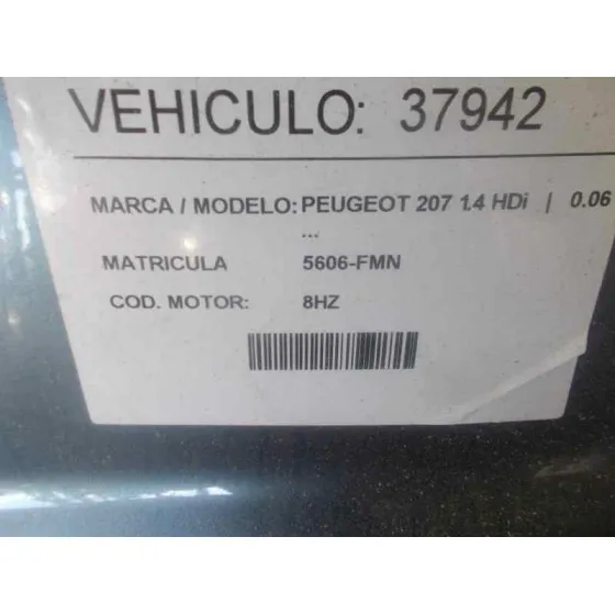 PEUGEOT 207 '2007 1.4 HDI AZUL METALIZADO