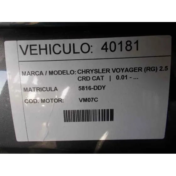 CHRYSLER VOYAGER (RG) '2004 2.8 CRD CAT VERDE