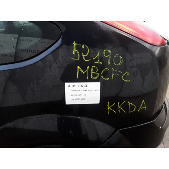 FORD FOCUS BERLINA (CAP) '2006 1.8 TDCI TURBODIESEL CAT NEGRO