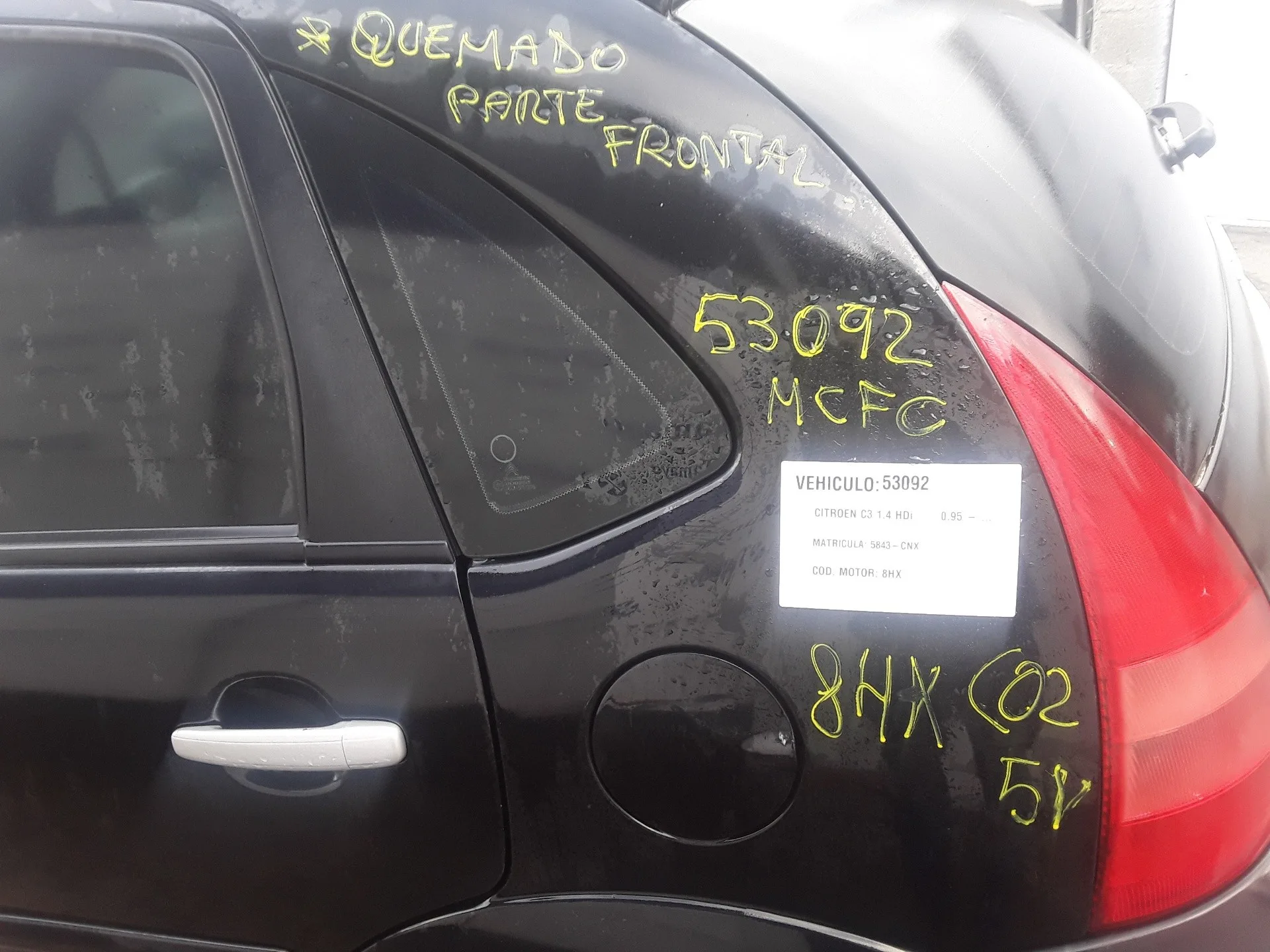 CITROEN C3 '2003 1.4 HDI NEGRO