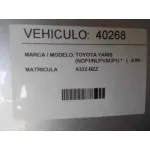 TOYOTA YARIS (NCP1/NLP1/SCP1) TOYOTA YARIS (NCP1/NLP1/SCP1) '2002 * PLATA 1999