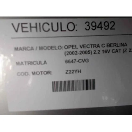 OPEL VECTRA C BERLINA '2004 2.2 16V CAT (Z 22 YH / LCH) DORADO