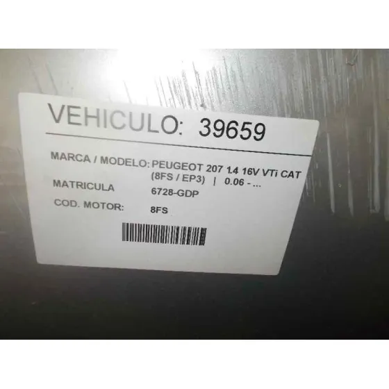PEUGEOT 207 '2008 1.4 16V VTI CAT (8FS / EP3) GRIS