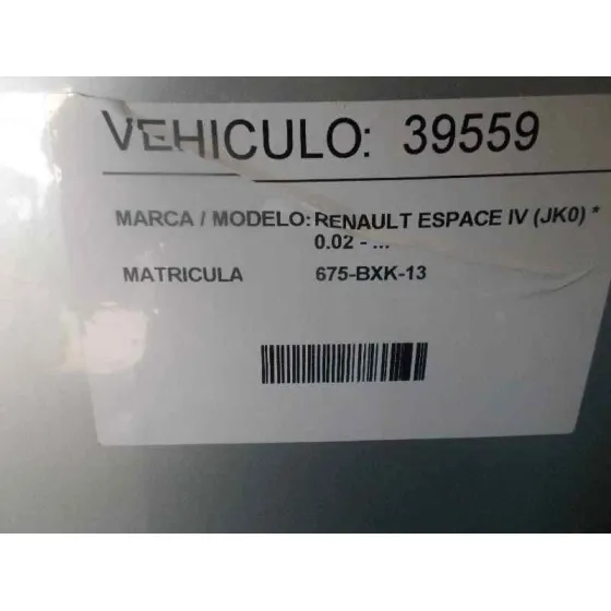 RENAULT ESPACE IV (JK0) '2002 2.2 DCI TURBODIESEL PLATA