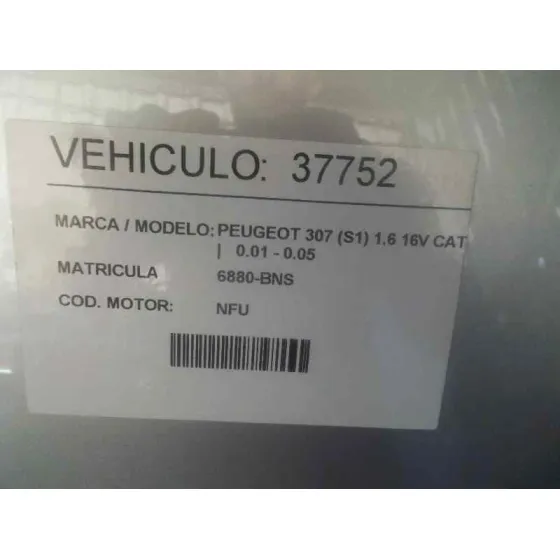 PEUGEOT 307 (S1) '2001 1.6 16V CAT PLATA