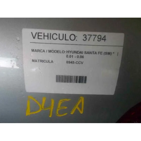 HYUNDAI SANTA FE (SM) '2002 2.0 CRDI CAT GRIS