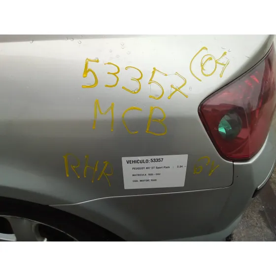 PEUGEOT 407 '2004 ST SPORT PACK PLATA