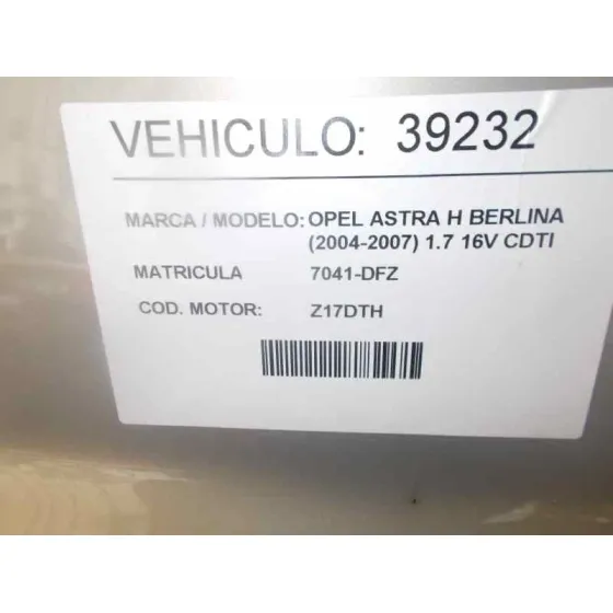 OPEL ASTRA H BERLINA '2005 1.7 16V CDTI GRIS