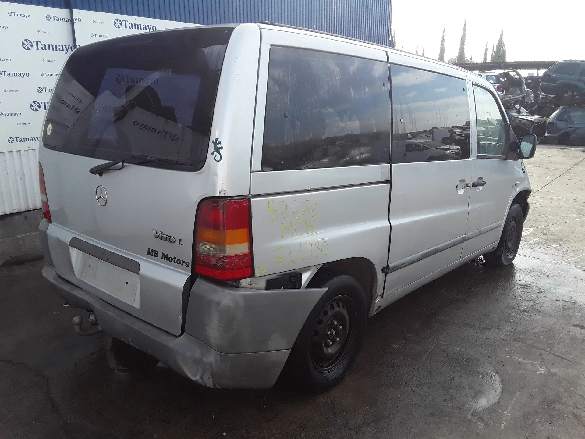 MERCEDES VITO (W638) COMBI '2003 2.2 16V CDI TURBODIESEL CAT PLATA