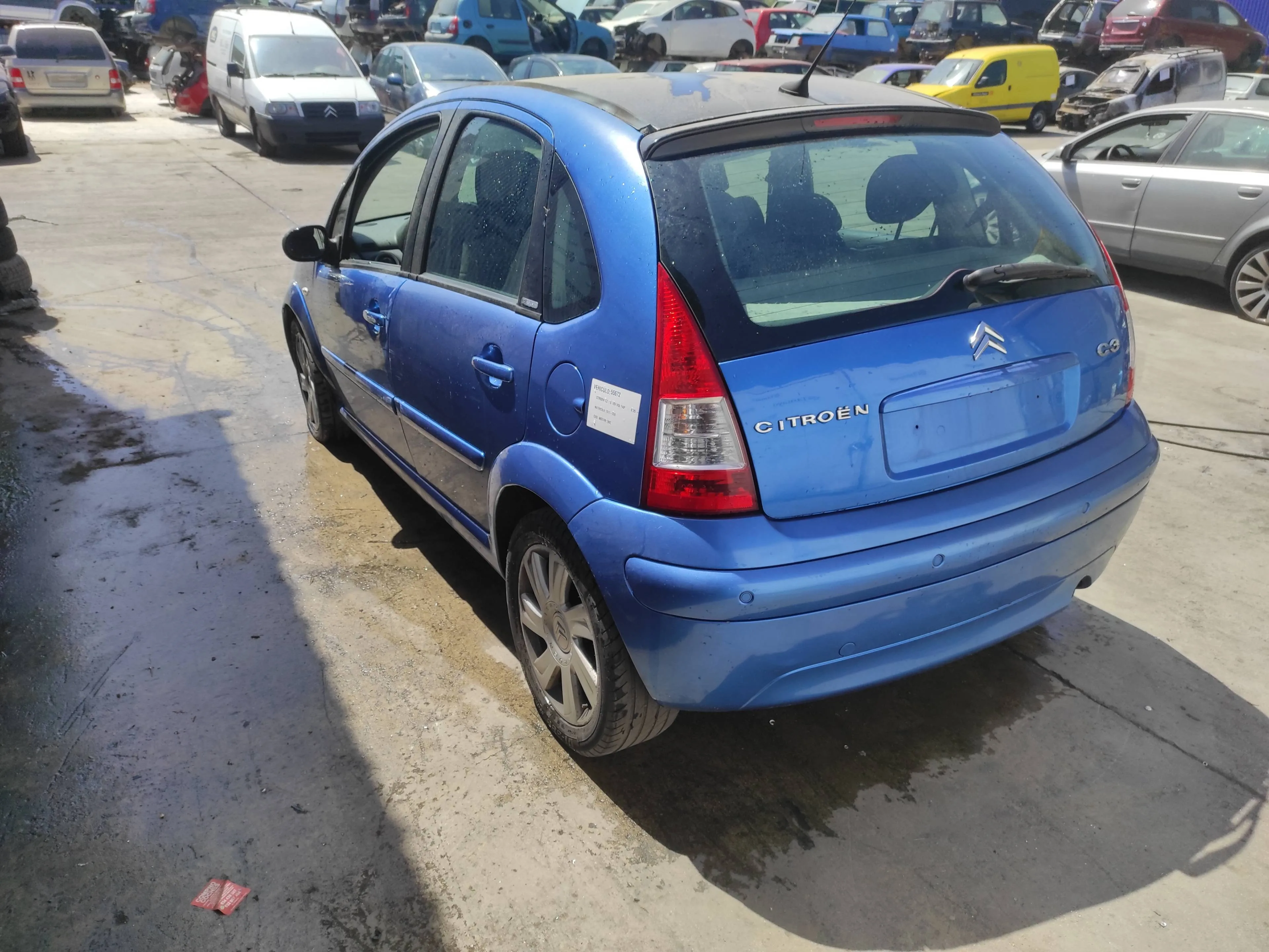 CITROEN C3 '2005 1.6 16V HDI FAP AZUL ELECTRICO