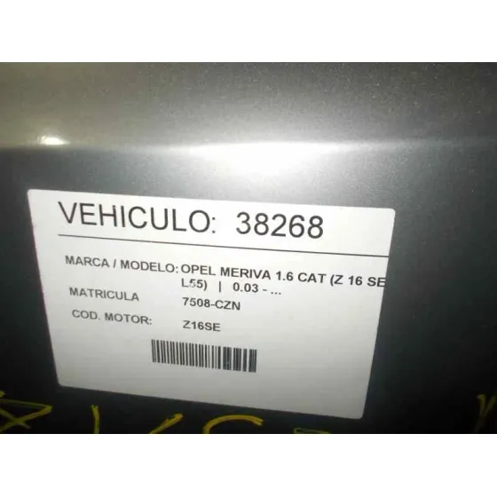 OPEL MERIVA '2004 1.6 CAT (Z 16 SE / L55) GRIS