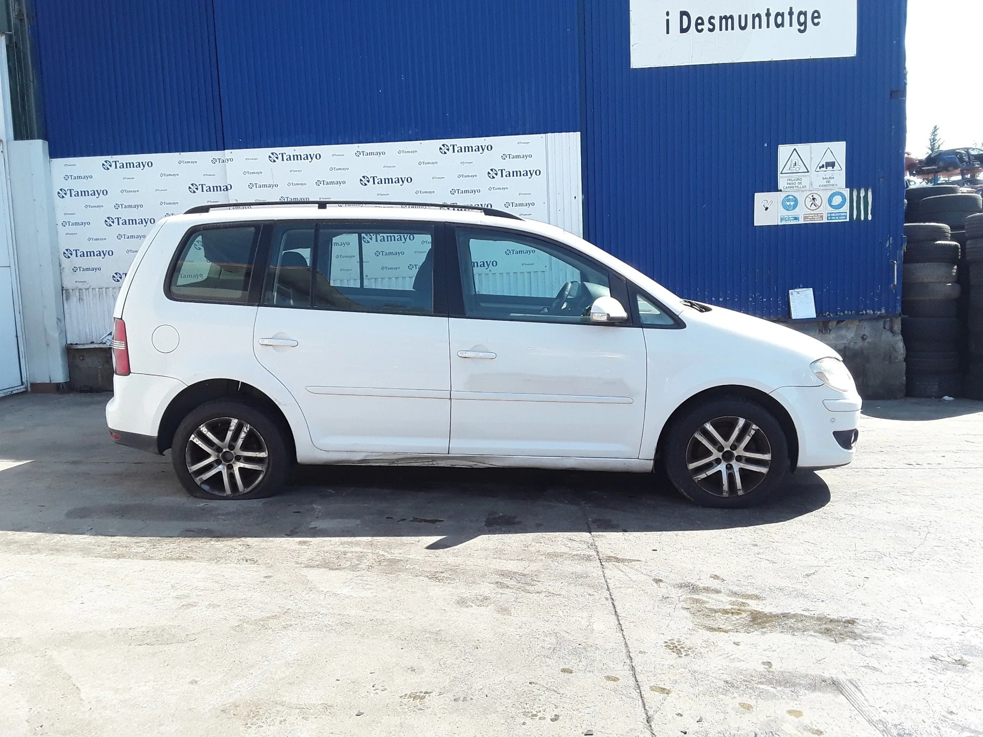 VOLKSWAGEN TOURAN (1T2) '2008 * BLANCO
