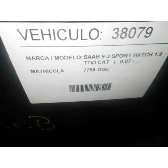 SAAB 9-3 SPORT HATCH '2008 1.9 TTID CAT NEGRO