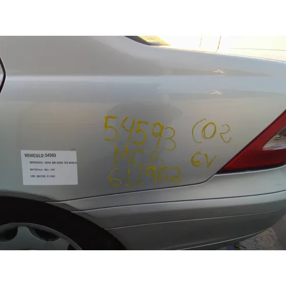 MERCEDES CLASE C (W203) BERLINA '2002 2.2 CDI CAT PLATA