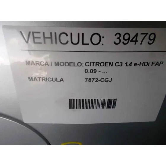 CITROEN C3 '2003 1.4 E-HDI FAP PLATA