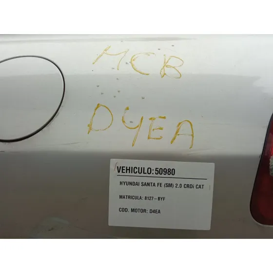 HYUNDAI SANTA FE (SM) '2002 2.0 CRDI CAT PLATA