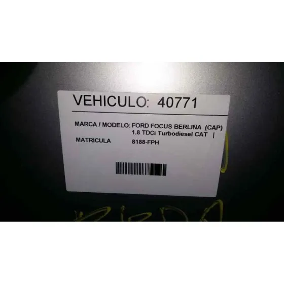 FORD FOCUS BERLINA (CAP) '2007 1.8 TDCI TURBODIESEL CAT PLATA