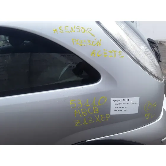 OPEL CORSA C '2005 1.2 16V CAT (Z 12 XEP / LB4) PLATA