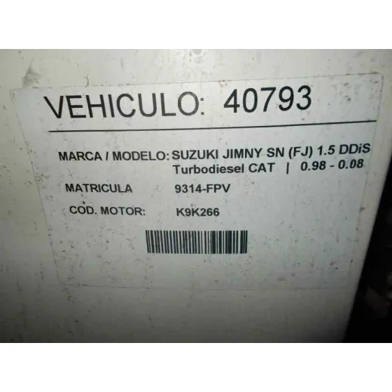 SUZUKI JIMNY SN (FJ) '2007 1.5 DDIS TURBODIESEL CAT BLANCO
