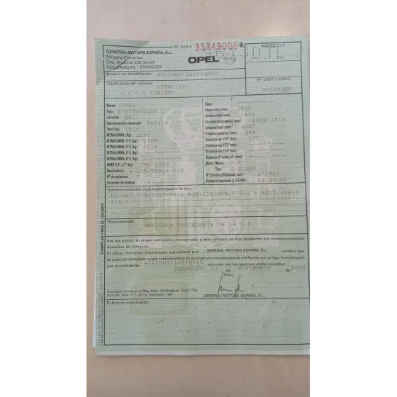 Opel ZAFIRA / ZAFIRA FAMILY B (A05) 2005