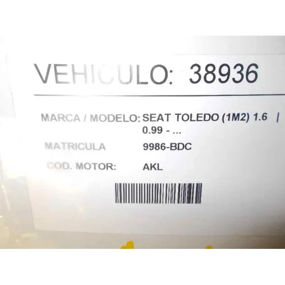 SEAT TOLEDO (1M2) '2000 1.6 BLANCO