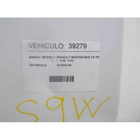 RENAULT MASTER BUS '1998 2.8 TDI BLANCA