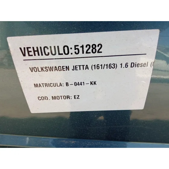 VOLKSWAGEN JETTA (161/163) '1989 1.6 DIESEL (CR. JK. JP) AZUL
