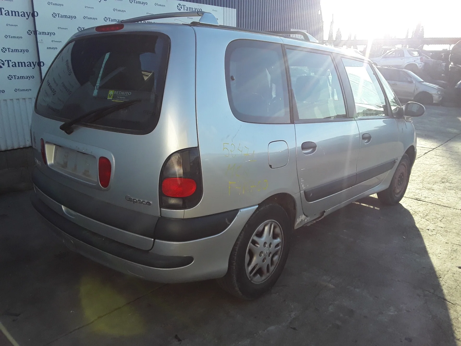 RENAULT ESPACE /GRAND ESPACE (JE0) RENAULT ESPACE /GRAND ESPACE (JE0) '2000 2.0 16V PLATA 1996