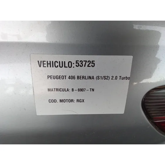 PEUGEOT 406 BERLINA (S1/S2) '1997 2.0 TURBO CAT PLATA