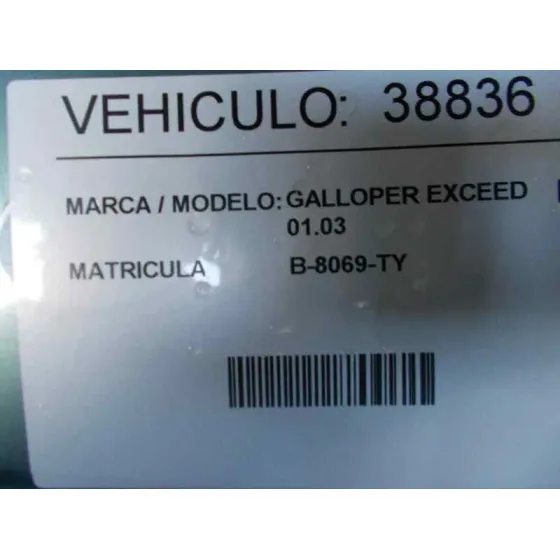 GALLOPER EXCEED '1998 VERDE