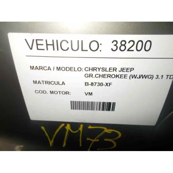 CHRYSLER JEEP GR.CHEROKEE (WJ/WG) '2000 3.1 TD CAT PLATA