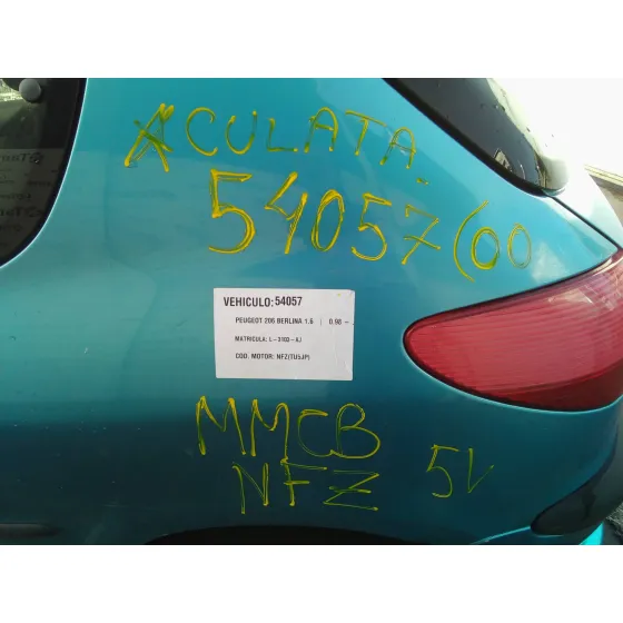 PEUGEOT 206 BERLINA '2000 1.6 AZUL